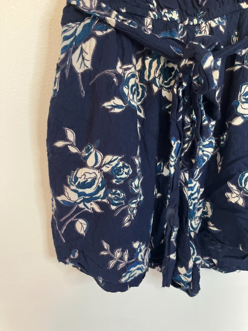Blue Rain Navy Blue Floral Print Romper - Picture 2 of 7
